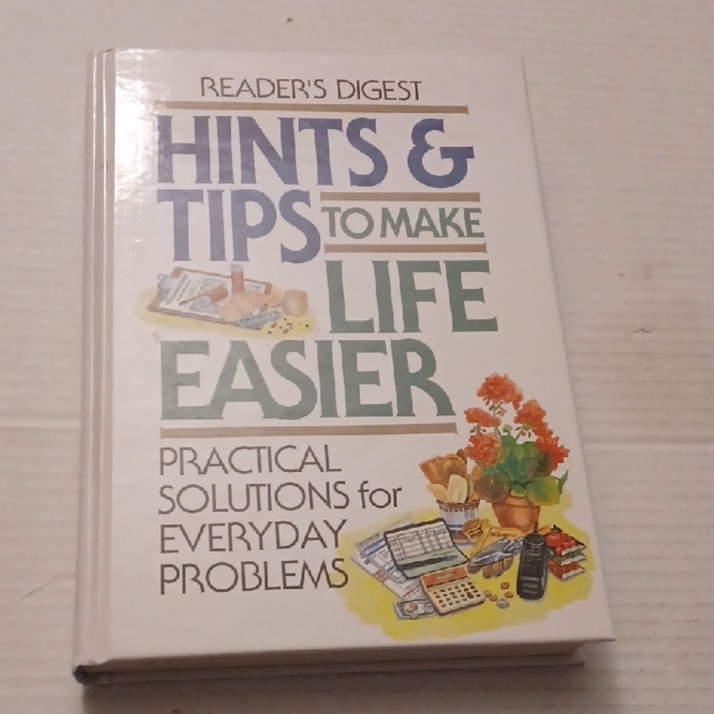 2/$50 Reader's Digest "Hints & Tips To Make Life Easier" - Hardcover Book